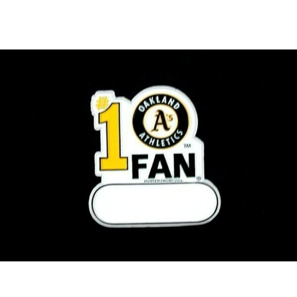 OAKLAND ATHLETICS #1 FAN MAGNET OAKLAND 'S #1 FAN SIZE 3 BY 3 NEW MLB